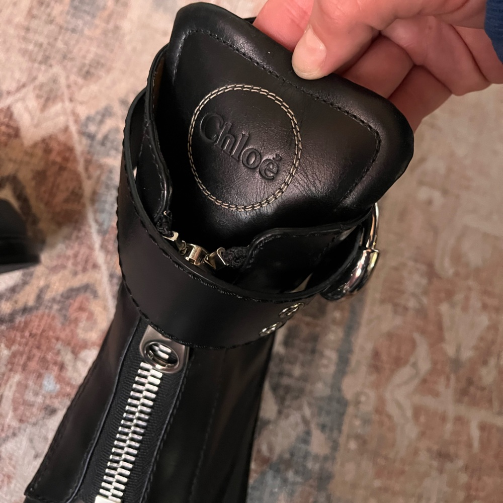 Chloe Leather Chelsea Boots